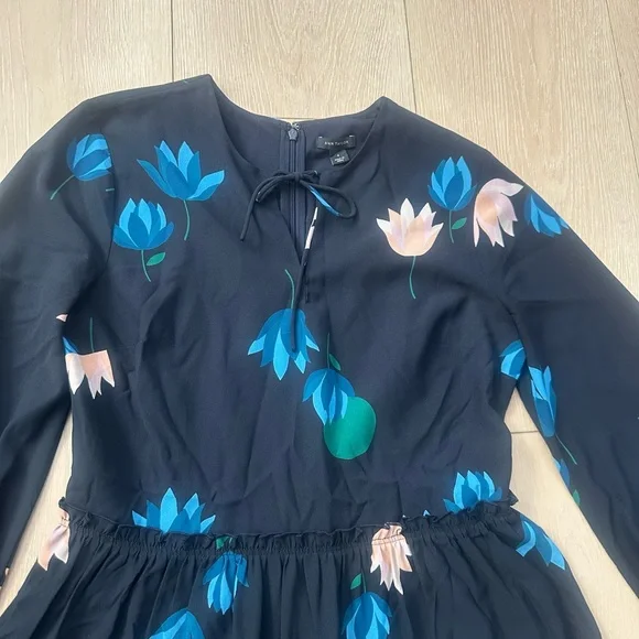 Ann Taylor Floral Midi Dress – Size 4 - Picture 6 of 8